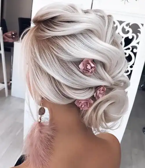 优雅温柔盘发推荐 最美的女生盘发发型_盘发发型 - 美发站