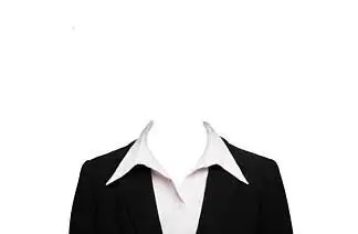 12395黑西装白衬衣的女性证件照模板372123958353男士白衬衫证件照免