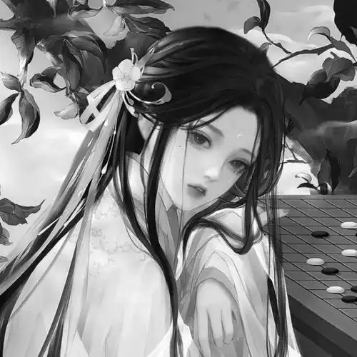 高清黑白古风头像女生图片好看