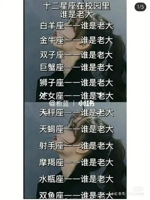 十二星座校园里都谁是老大