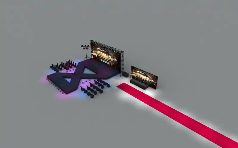 模特大赛舞美舞台3d效果图