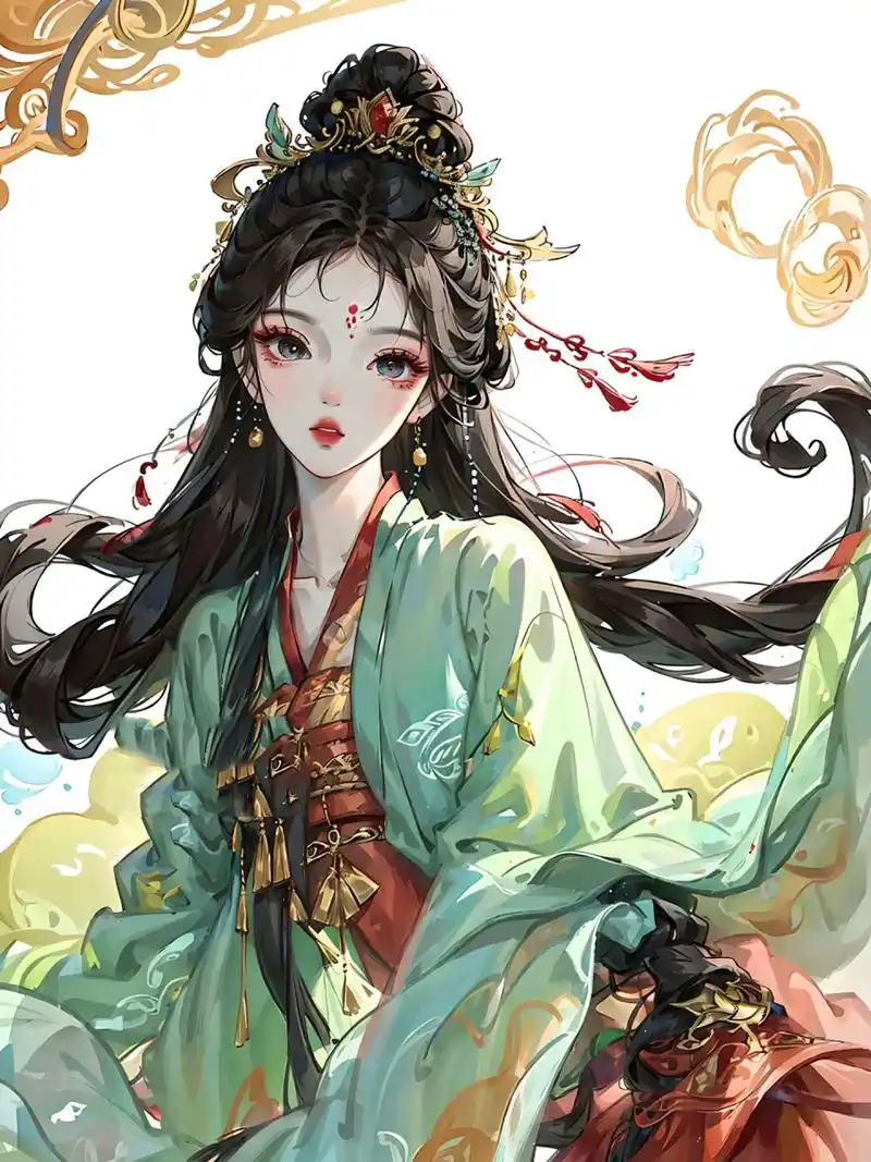 绘画素材 | 国风动漫少女