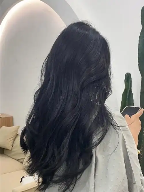 流行发色蓝黑色