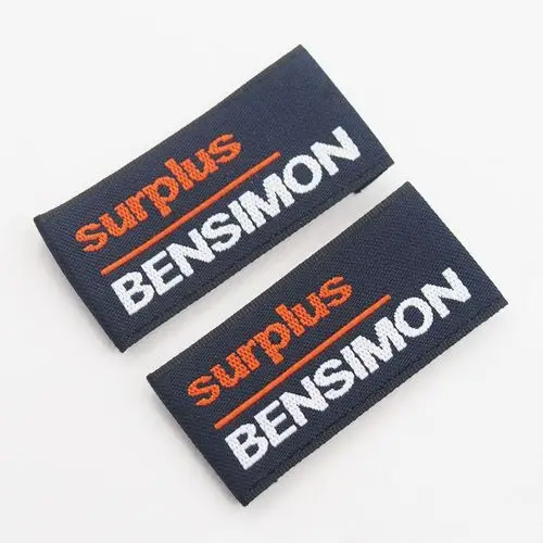 厂家直销箱包服装辅料商标织唛牛仔裤后腰标服装领标织标定制