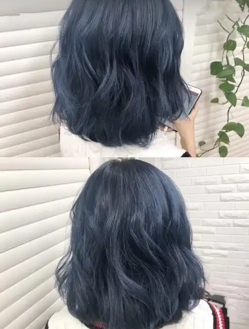 蓝黑色头发适合什么肤色?这几款黄皮女生染上也显白