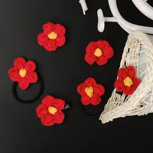 易烊千玺同款送你一朵小红花发圈周边应援发夹胸针手链手环小饰品