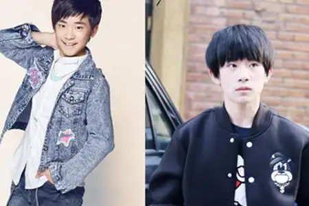 易烊千玺成长图片对比 青春男孩已长成