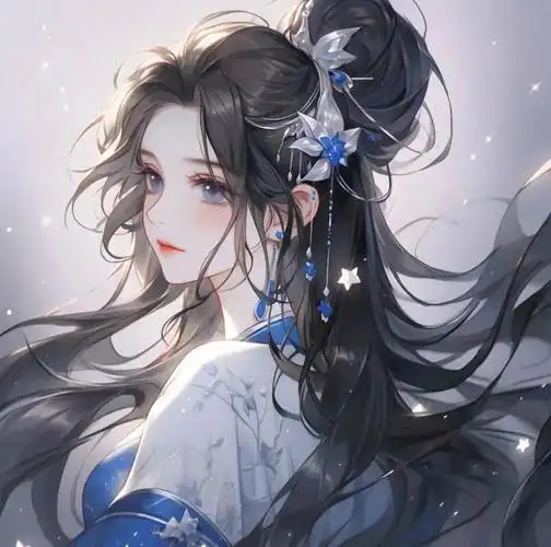 古风女子头像,行至朝雾里,坠入暮云间