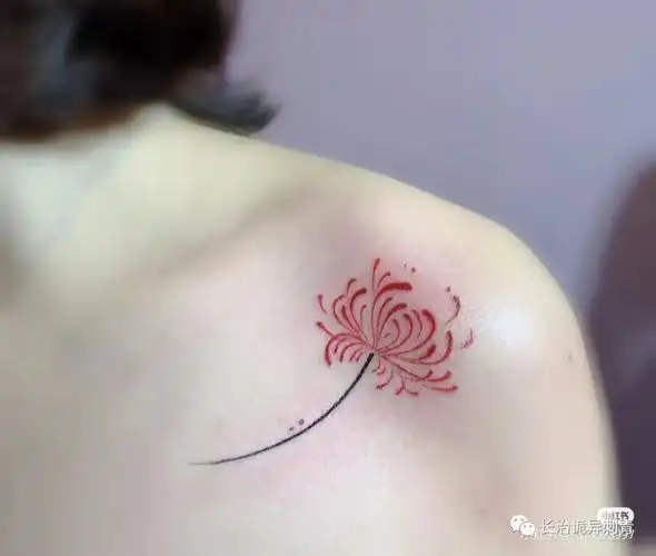 彼岸花纹身手稿,电话微信15755722152