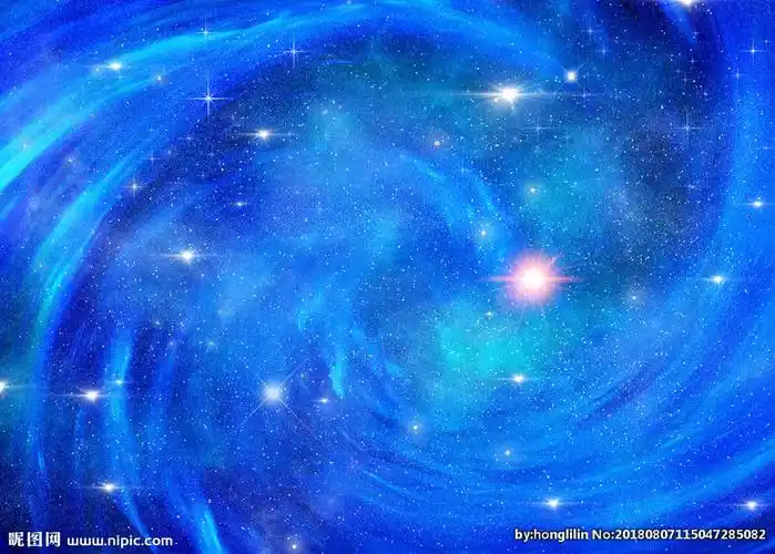 蓝色星空图片