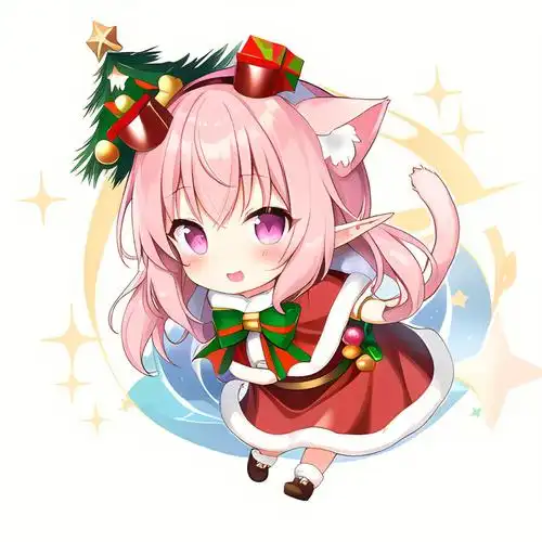 q版二次元圣诞小萝莉二