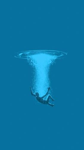 跳入水中唯美图,锁屏图片,高清手机壁纸-回车桌面