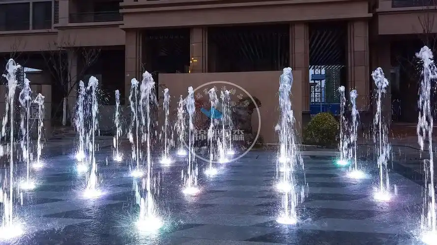 智慧喷泉水景渲染出瑰丽现代景观艺术——锦胜雾森