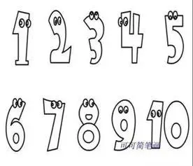 数字简笔画1到10图片数字简笔画1到10图片立体