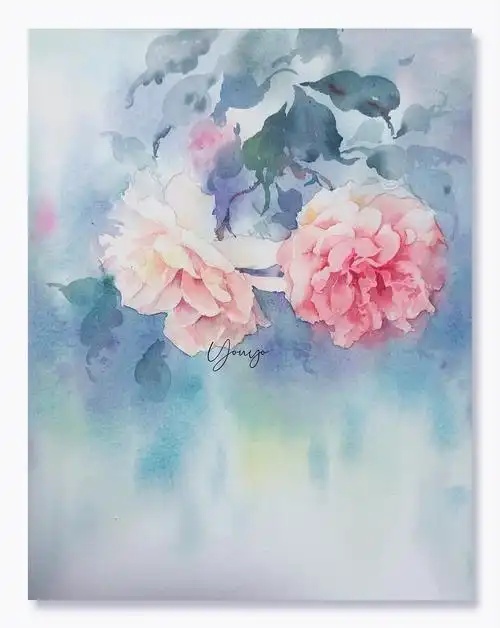 水彩写意作品-纷纷少女心