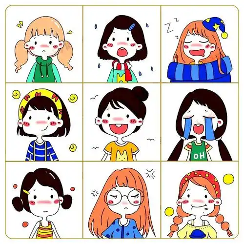 【人物简笔画】80个可爱的卡通人物简笔画,其实真不难画!