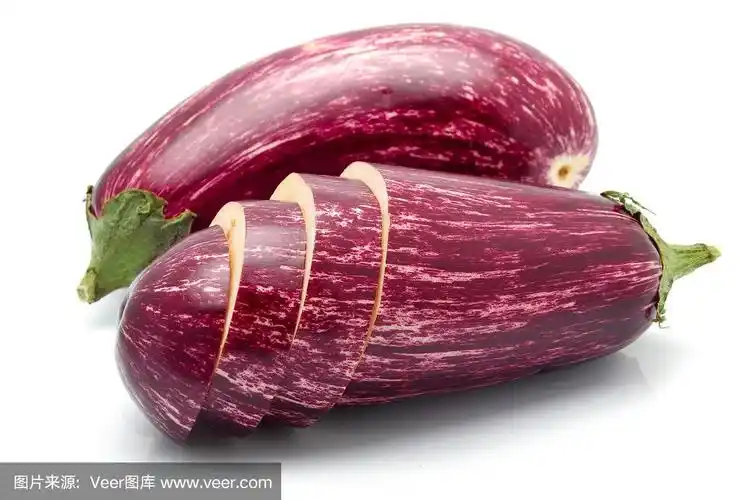 茄子,蔬菜,紫色,分离着色,椭圆形