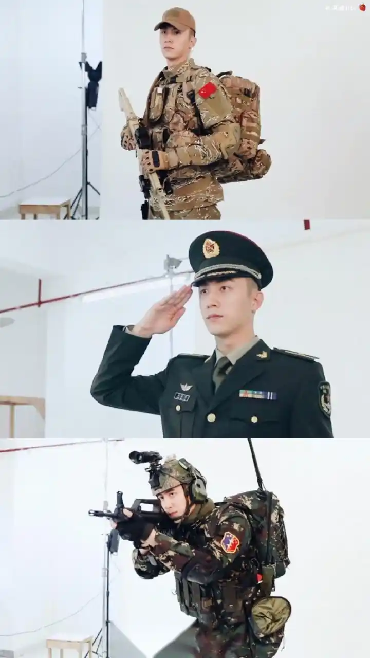 黄景瑜在新剧《亲爱的戎装》中饰演梁牧泽这一角色,他自带硬汉气息