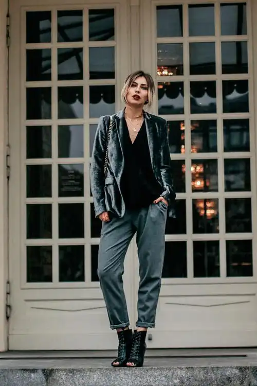 德国时尚博主 masha sedgwick 搭配 欧美 街拍 英伦 西装