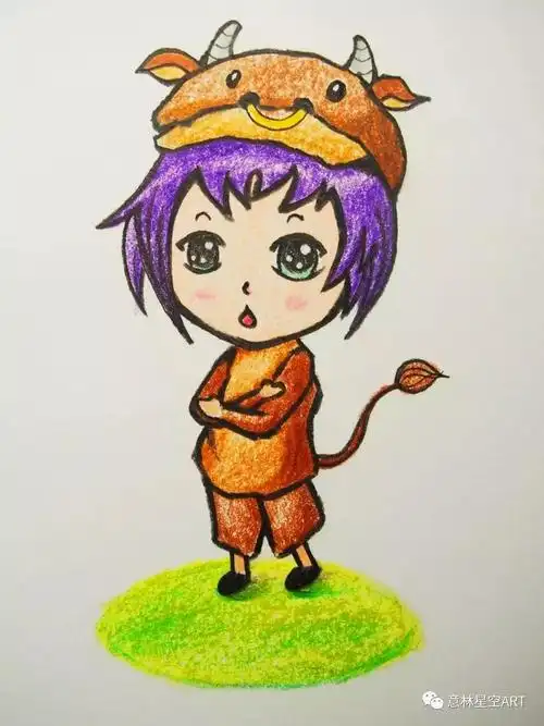 教程彩铅十二生肖卡通牛vsq版牛姓牛的如何取名不尴尬