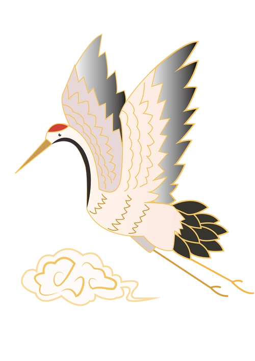 中国风仙鹤