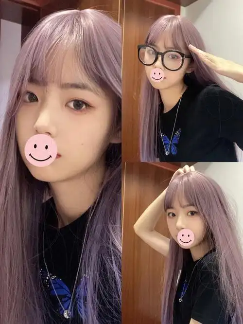 女生最喜欢的发色雾霾灰紫色