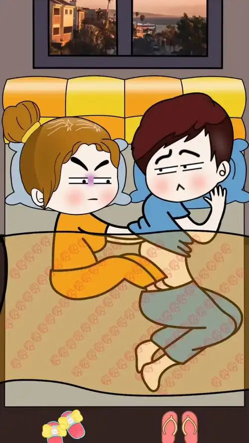 你们说这哥们是不是太难了?#原创动漫#夫妻搞笑