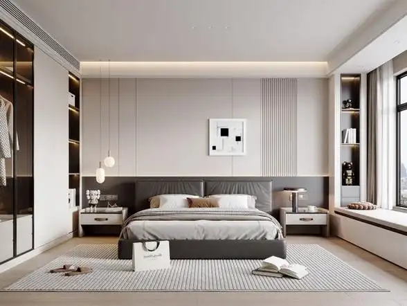 现代卧室3d模型