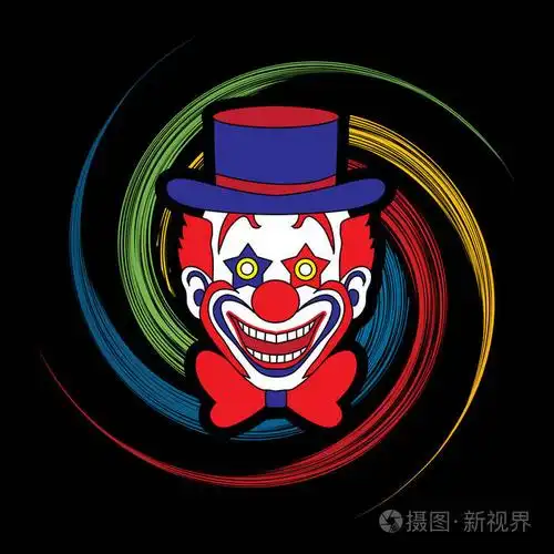 小丑头,微笑的脸图形矢量