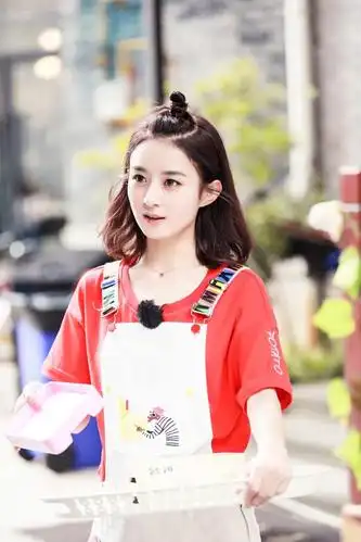 赵丽颖丸子头造型写真,网友:呆萌又可爱!