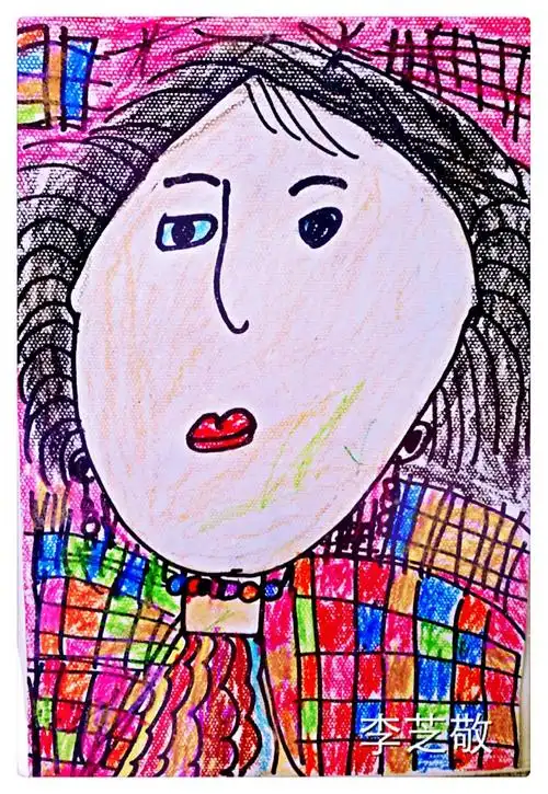 艺趣第五周绘画作品:肖像画《我的妈妈》重点是不论运用什么表现方法