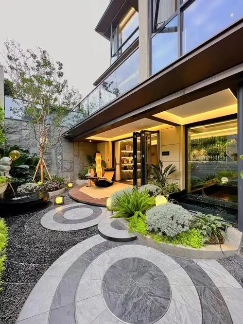 超简单小花园庭院设计免搭理低维护小院子