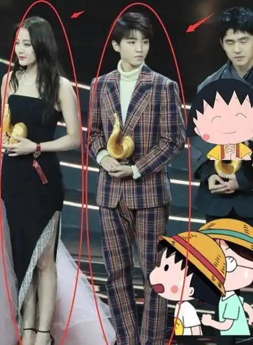 众所周知,迪丽热巴的身高是168cm,而王俊凯的身高则是182cm.