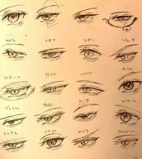 板绘学习社关注打开新页999999【板绘素材】各角度「眼睛线稿」