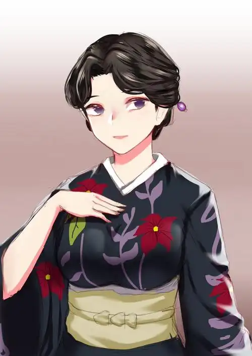 小可爱们有没有鬼灭之刃里面珠世小姐姐的全面屏壁纸呀