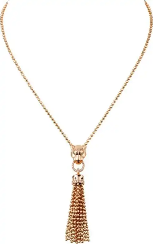 cartier 21年春夏 女士 项链 panthere de cartier卡地亚猎豹项链 n