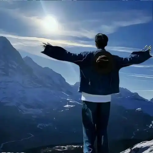 情侣头像超话一期蓝色意境系·情头97#情头##无水印头像