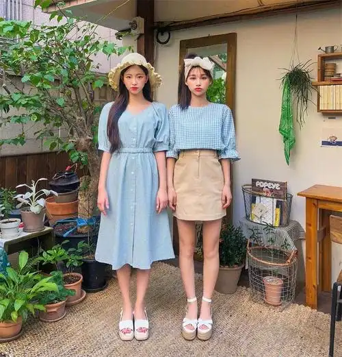又被闺蜜装惊艳到这对闺蜜的夏日清新搭配每一套都好看