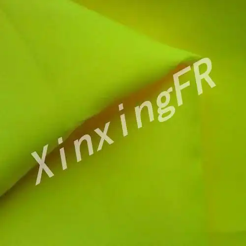 新星hvs260阻燃荧光黄防静电欧美安全服面料