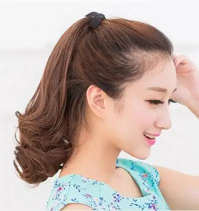 韩式高位马尾辫扎法图片 示范高马尾辫如何扎好看(2)_马尾辫发型_西子