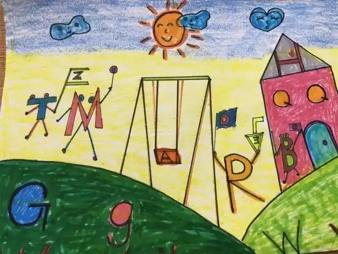 【创意致远】我的英文字母会说话——二年级英文字母创意画_想象力