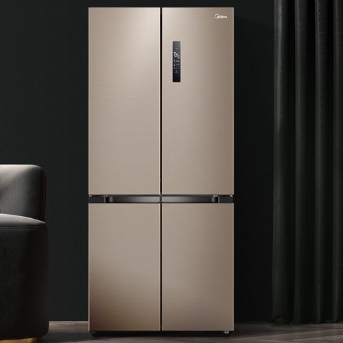 美的mideabcd495wspzm棕色495升电冰箱十字对开门超薄四开门一级能效