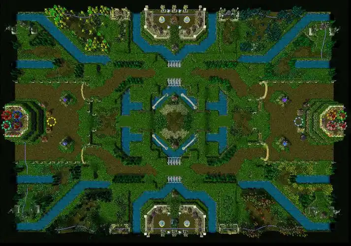 一个对抗地图地形-偶久魔兽论坛