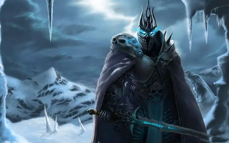 魔兽世界精美游戏壁纸_大战神阿尔萨斯