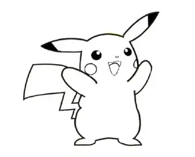 怎么画皮卡丘的卡通简笔画?