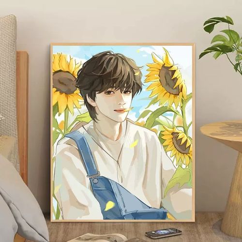 画画数字油画宋亚轩单人tnt马嘉祺数字油画diy填色画手工油彩油画