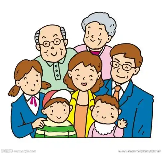 简笔画全家福 简笔画全家福5人 五口之家