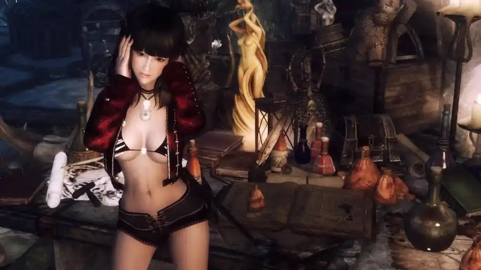 野性美女丰乳肥臀《上古卷轴5》火辣妹子再度来袭