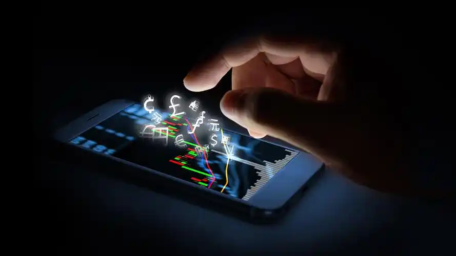 壁纸 手指触摸手机,创意图片