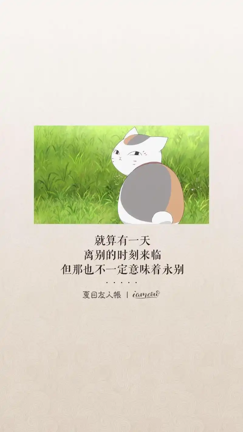 夏目友人帐治愈语录